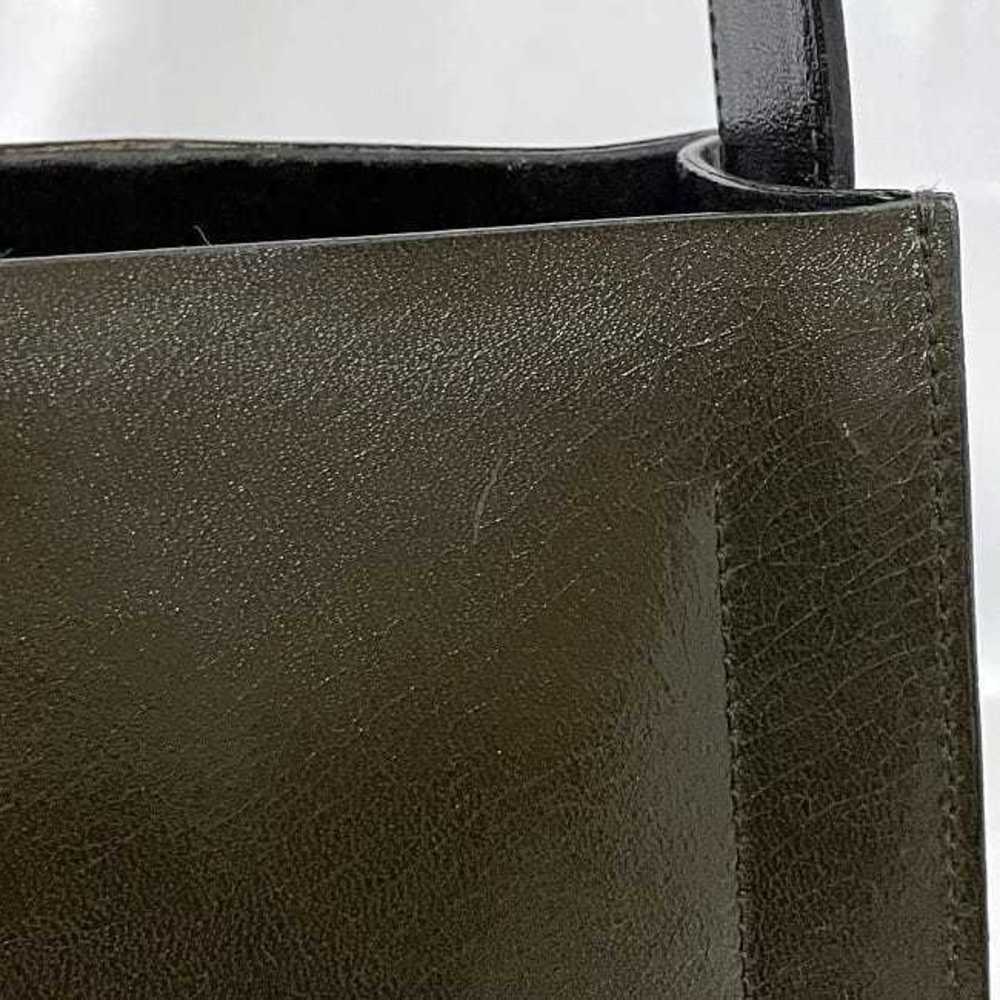 Miu Miu Madras Leather Shoulder Black Green Khaki Bag Shoulder Bag - Picture 7 of 9